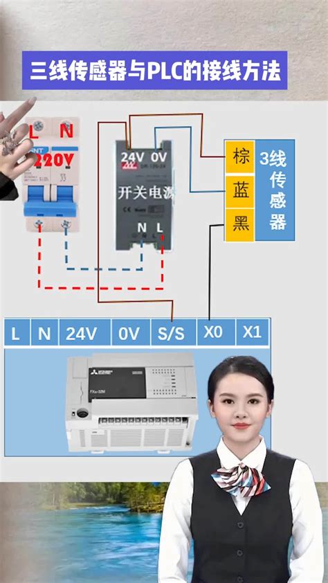 三菱plc传感器连接图解