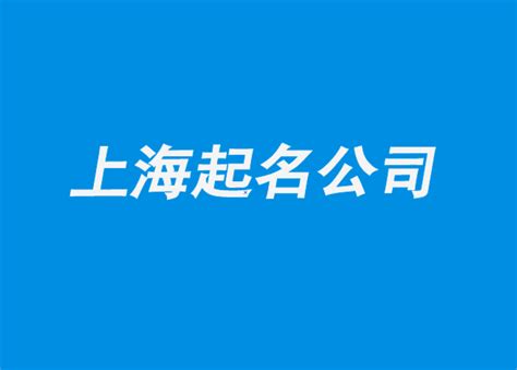 上海公司起名条件