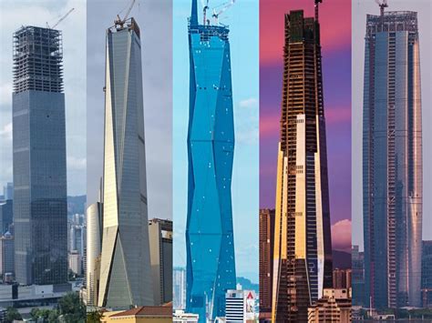 上海纽约摩天大楼对比