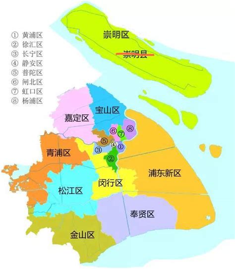 上海16个区地图