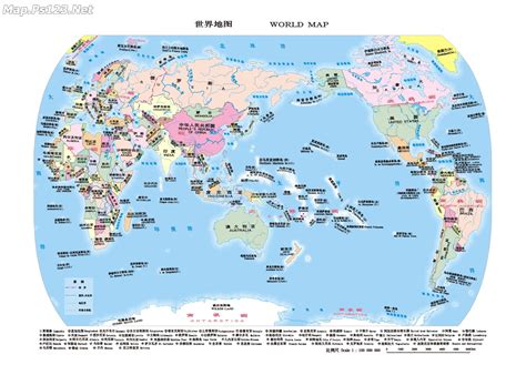 世界国家分布图
