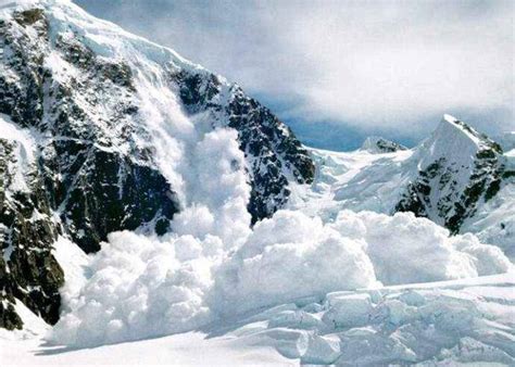 世界最大雪崩的图片
