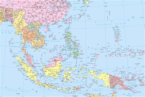 东南亚地图全图