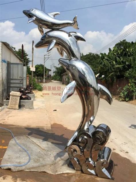 东营不锈钢海豚雕塑定制厂家供应