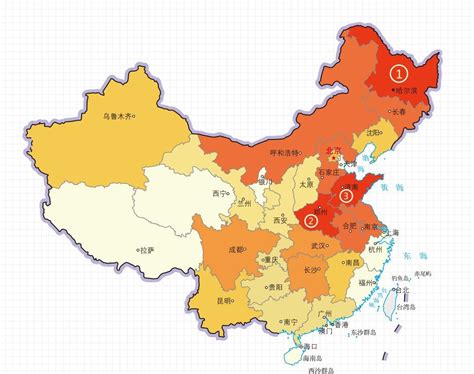 中国三大省份面积排名
