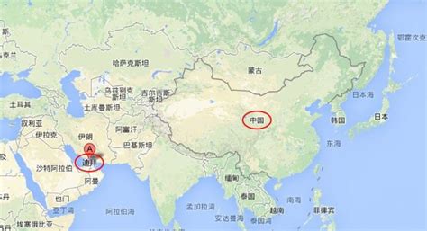 中国到迪拜地图全图高清版