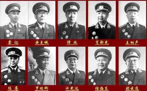 中国十大将名单