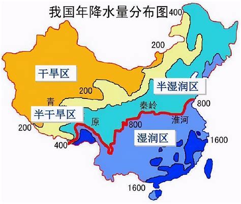 中国土地资源干湿分布状况