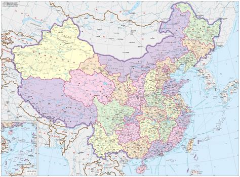中国地图县市图