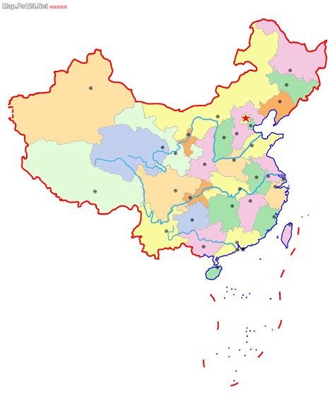 中国地图小版