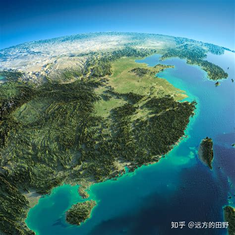 中国理想三维立体地形图