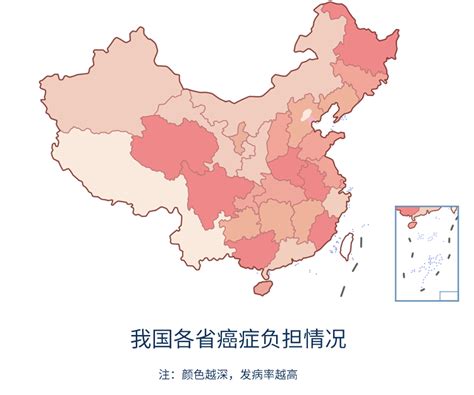 中国省级癌症地图出炉一览