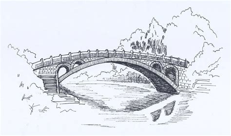 中国著名的桥简笔画
