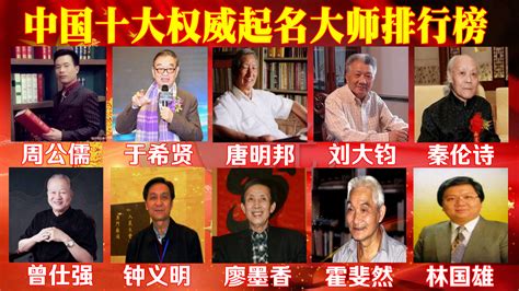 中国著名起名大师排名前十