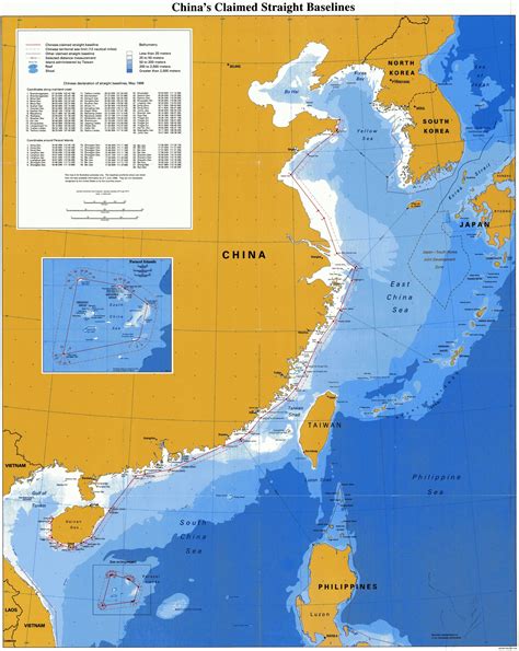 中国领海地图全景图