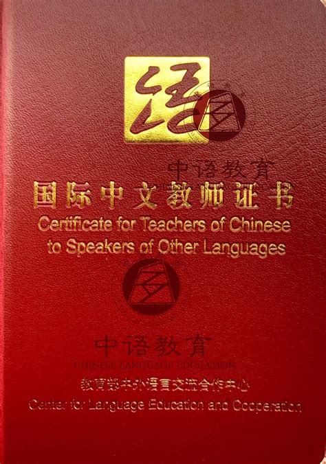 中文外教资格证书
