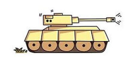 二战坦克怎么画简单