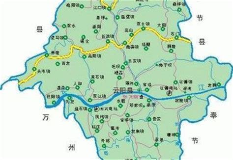 云阳区县地图