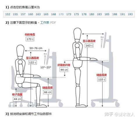 人体工程学椅子尺寸