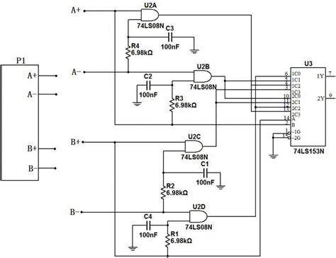 光栅传感器测量电路原理图
