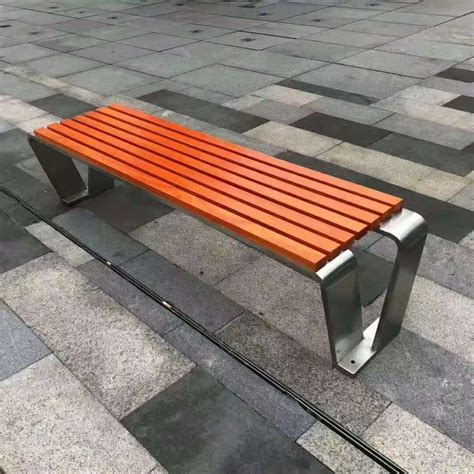 公园不锈钢休闲椅制作视频