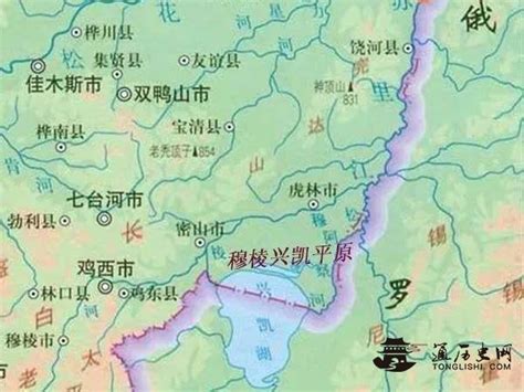 兴凯湖在地图上的位置