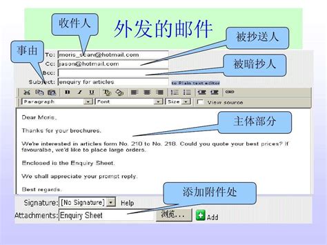 写中文邮件的正确格式范文图