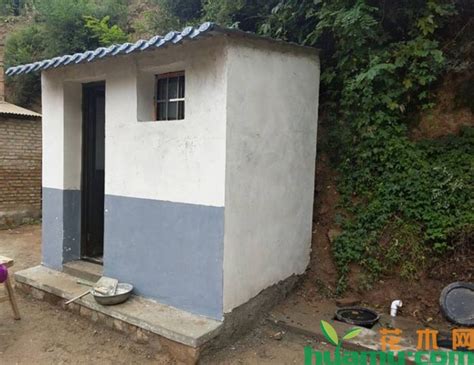 农村用砖盖厕所图片