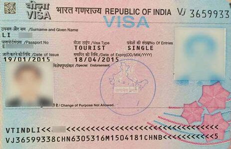 出差去印度需要什么签证