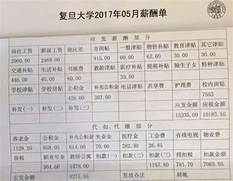 刘老师一月工资多少钱