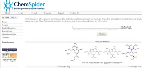 化学结构式查询网站
