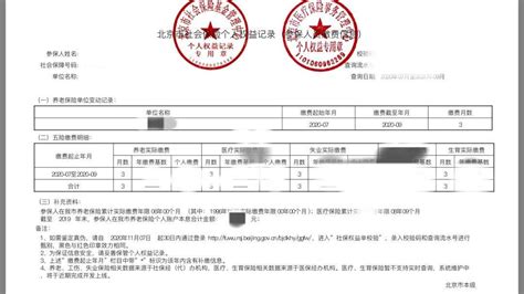 北京个人社保缴费证明网上打印