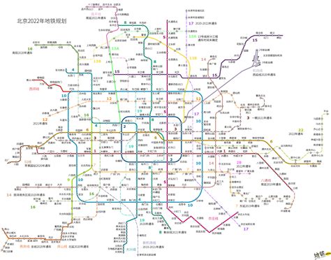 北京地铁线路图 高清晰图片