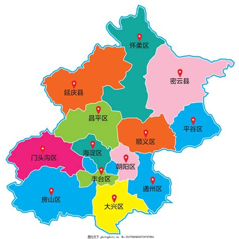 北京的各区位置图