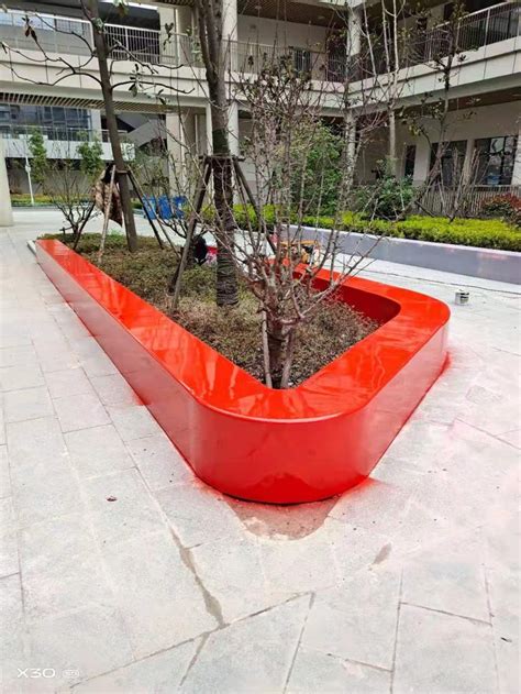 南京创意玻璃钢花池坐凳生产厂家