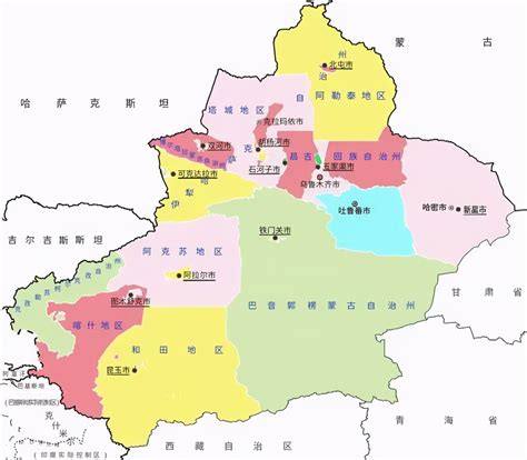 南疆地图