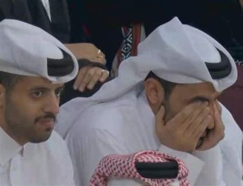 卡塔尔球迷发怒现场