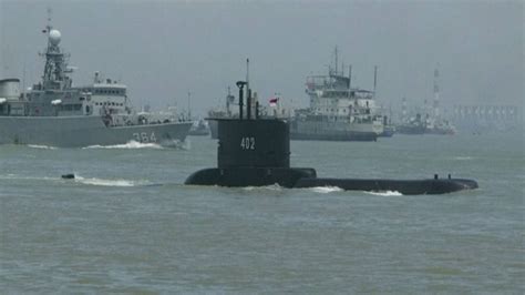印尼军方称失联潜艇图像