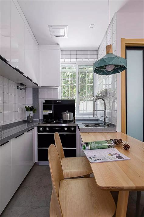 厨房客厅一体装修效果图小户型