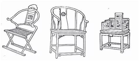 古典椅子简笔画