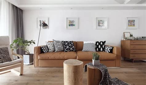 咖啡色沙发怎么搭配休闲椅