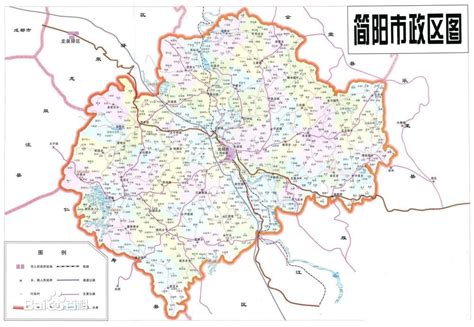 四川省成都市简阳市地图