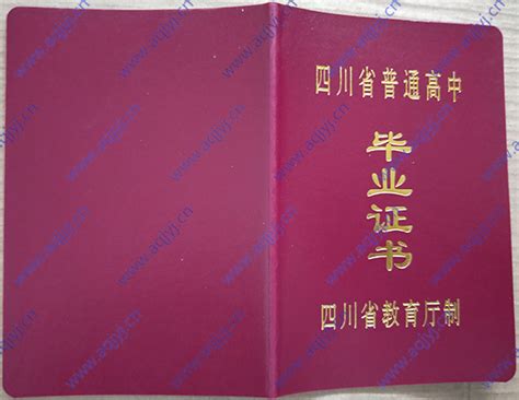 四川省1996年高中毕业证样本