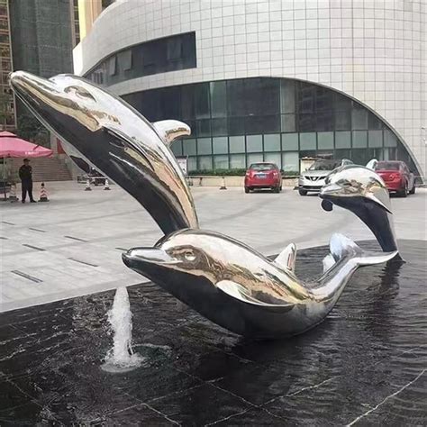 四川镜面不锈钢海豚雕塑厂家定制