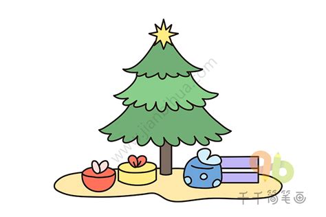 圣诞节圣诞树简笔画