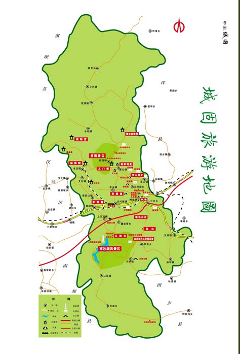 城固县地图下载