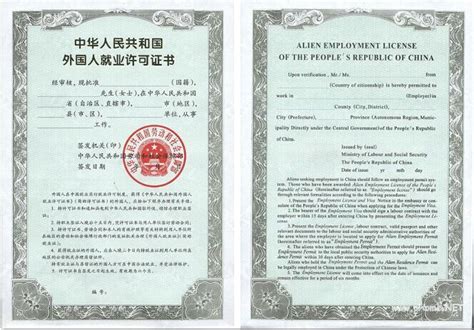 外国人工作许可证办理官网