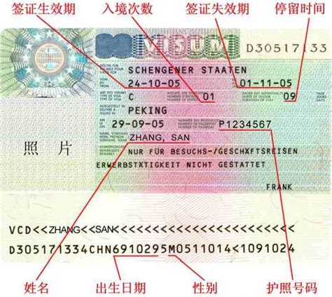 外国工作签证指纹卡