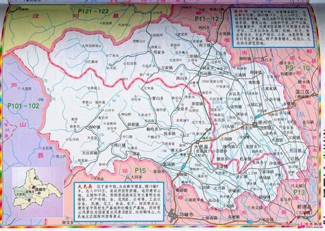 大邑县城区地图