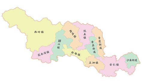 大邑县行政区划图